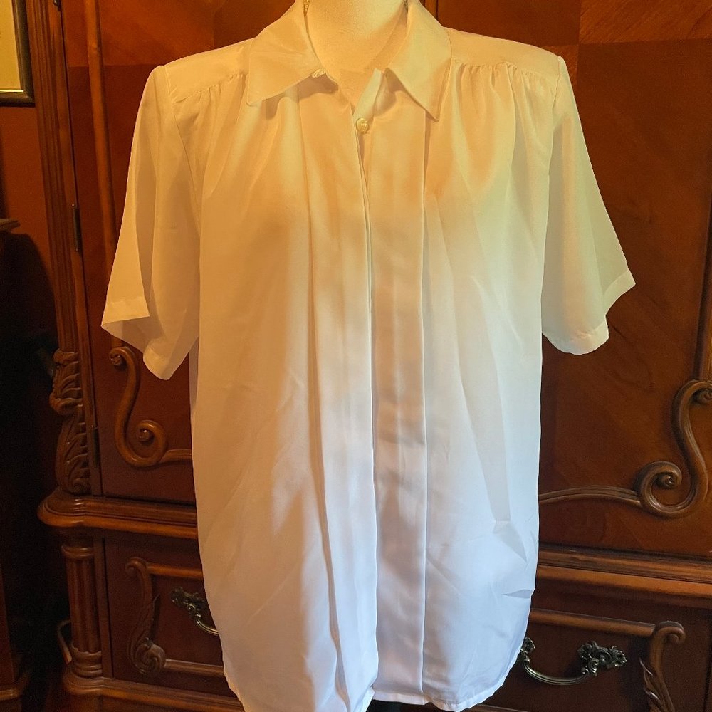"Sheridan Square" White Blouse